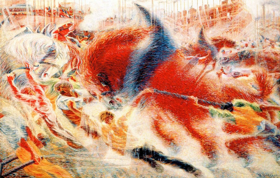 La città che sale, Umberto Boccioni, 1910 (dominio pubblico)